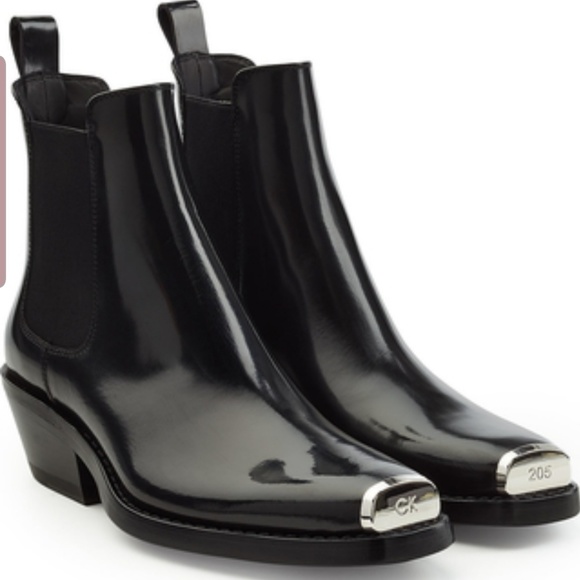calvin klein steel toe boots